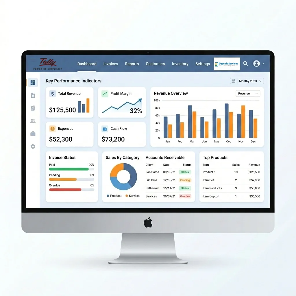 TallyPrime Dashboard Illustration