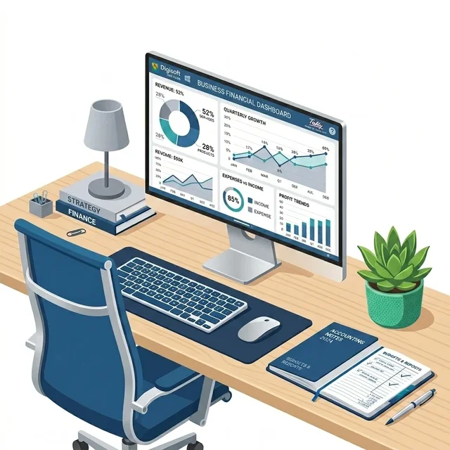 TallyPrime Silver Workspace Illustration